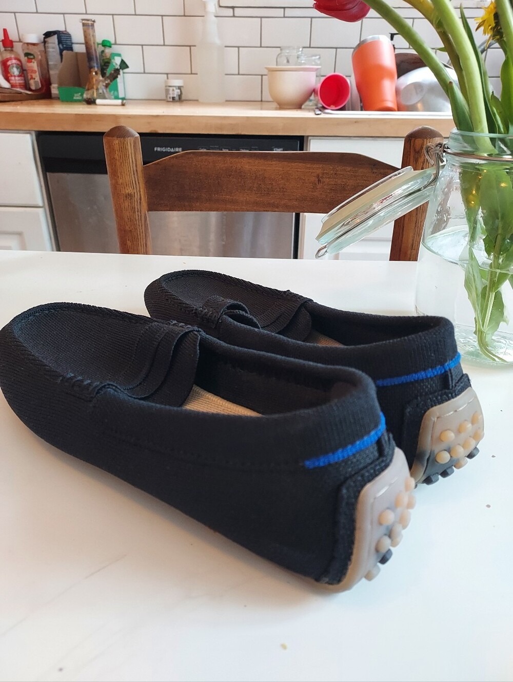 Women’s Black Slip-On Loafers - Picture 10 of 11